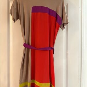 BCBGMaxAzria Multicolor Short Sleeve Dress
